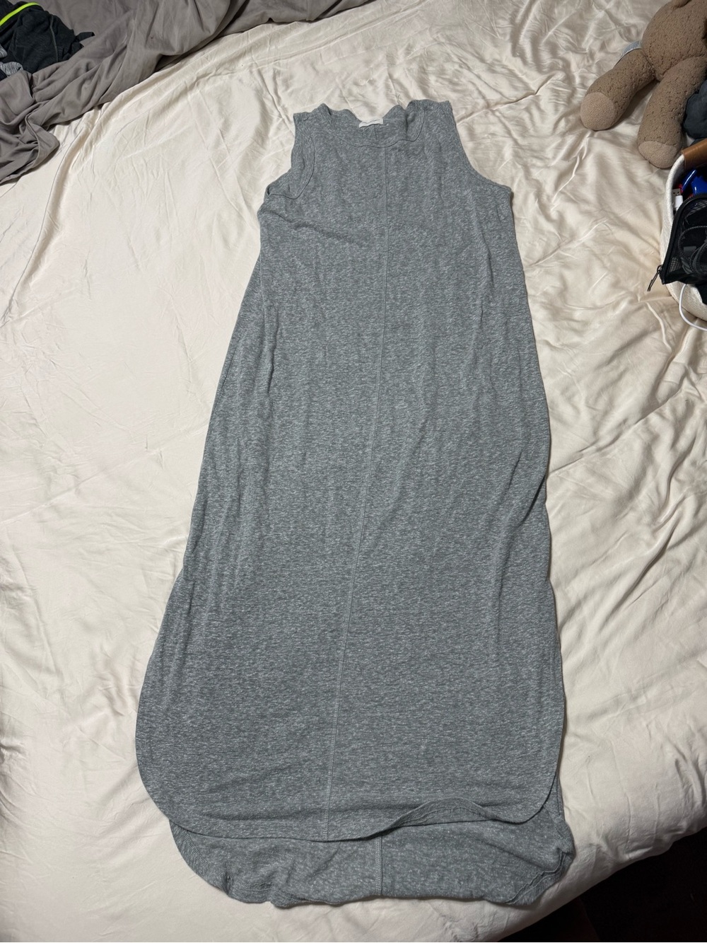 Thread & Supply Sleeveless Maxi Dress in Heather Gray